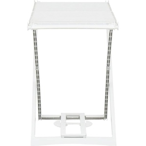 vidaXL Wäscheständer Klappbar Weiß Kunststoff 48817