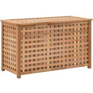 Vidaxl - Wäschetruhe 77,5×37,5×46,5 cm Walnuss Massivholz
