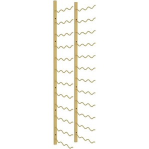 Vidaxl - Wand-Weinregal für 36 Flaschen Golden Eisen