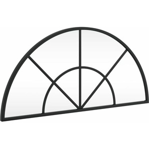 Vidaxl - Wandspiegel,Badspiegel Schwarz 60x30 cm Gewölbt Eisen 229054
