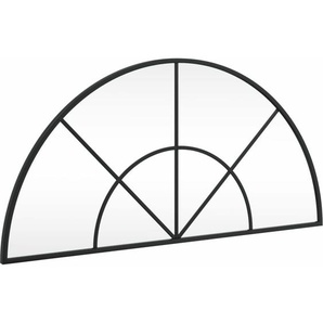 Vidaxl - Wandspiegel,Badspiegel Schwarz 80x40 cm Gewölbt Eisen 262942