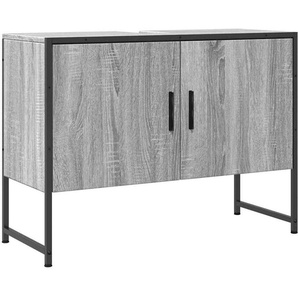 vidaXL Waschbeckenunterschrank Grau Sonoma 80x33x60 cm Holzwerkstoff 842464