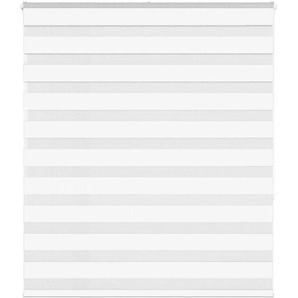 Vidaxl - Zebrarollo Weiß 135x150 cm Stoffbreite 130,9 cm Polyester