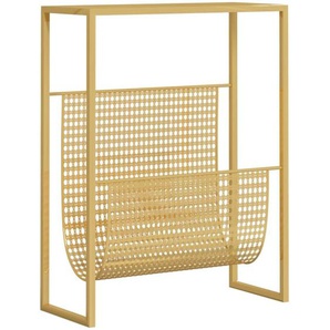 Vidaxl - Zeitschriftenständer Golden 35x15x45 cm Stahl