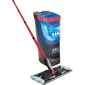 Vileda - Bodenwischer Reinigungsset H2PRO Flat Mop mit Stiel