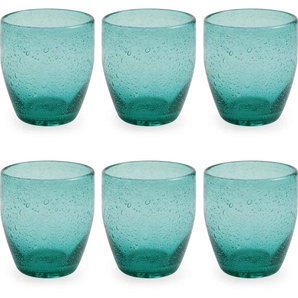 Villa dEste Gläser-Set Acapulco smaragdgrün, Glas, Wassergläser-Set, 6-teilig, Inhalt 300 ml