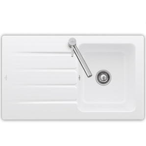 Villeroy & Boch Architectura 50 - 3350 01 RW Stone White Keramiksp�le Handbet�tigung