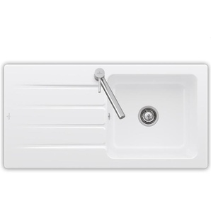 Villeroy & Boch Architectura 60 - 3360 01 RW Stone White Keramiksp�le Handbet�tigung