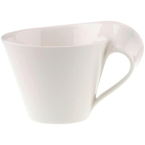 Villeroy & Boch Jumbotasse New Wave Caffe, Weiß, Keramik, 400 ml, Kaffee & Tee, Tassen, Jumbotassen