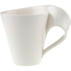 Villeroy & Boch Kaffeebecher New Wave, Weiß, Keramik, 300 ml, Kaffee & Tee, Tassen, Kaffeebecher