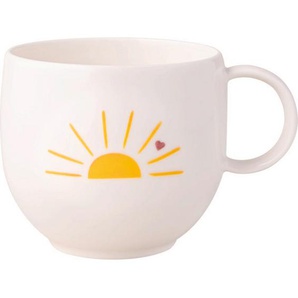 Villeroy & Boch Kaffeebecher With Love, Weiß, Keramik, 290 ml, 12.5x9.5x8.5 cm, Kaffee & Tee, Tassen, Kaffeebecher
