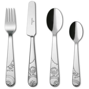 Villeroy & Boch Kinderbesteck Roar Lion, Edelstahl, Metall, 4-teilig, 21.50x15.0x2.50 cm, schadstofffrei, Füttern, Kinderbesteck