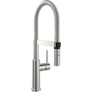 Villeroy & Boch Küchenarmatur Steel Expert 2.0, Edelstahl, Metall, 4.5x49x22.2 cm, herausziehbare Spülbrause, schwenkbarer Auslauf 360°, Küchen, Küchenausstattung, Küchenarmaturen