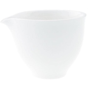 Villeroy & Boch Milchkännchen Basic White, Weiß, Keramik, Uni, 0,15 L,150 ml, Ausgießer, Kaffee & Tee, Kannen, Milchkännchen