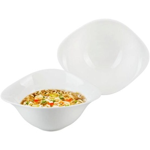 Villeroy & Boch Salatset Vapiano, Weiß, 2-teilig, oval, 21x17 cm, Essen & Trinken, Geschirr, Schalen & Schüsseln, Salatschüsseln
