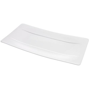 Villeroy & Boch Servierplatte, Weiß, Keramik, rechteckig, 18x35 cm, Tischkultur & Servieren, Servierplatten