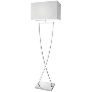 Villeroy & Boch Stehleuchte Toulouse, Chrom, Textil, 50x158x26 cm, Schnurschalter, Lampen & Leuchten, Innenbeleuchtung, Stehlampen, Stehlampen
