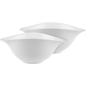 Villeroy & Boch Suppentellerset Vapiano, Weiß, Keramik, 2-teilig, Uni, Essen & Trinken, Geschirr, Geschirr-Sets, Teller-Sets