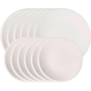 Villeroy & Boch Tafelservice New Moon, Weiß, Keramik, 12-teilig, Essen & Trinken, Geschirr, Geschirr-Sets, Tafelservice