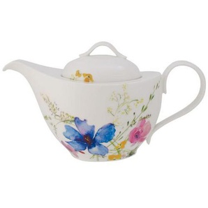 Villeroy & Boch Teekanne, Mehrfarbig, Keramik, Blume, 1 L, Kaffee & Tee, Kannen, Teekannen