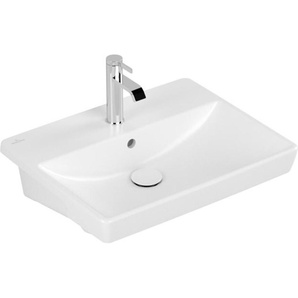 Villeroy & Boch V&B Vorbauwaschtisch AVENTO 55x44cm, 1 HL, m ÜL, stone white C-plus 4A0655RW