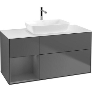 Villeroy & Boch V&B Waschtischunterschrank Finion 120cm, Pl w m, Rg A m Lac, Anthrac. m F821GKGK