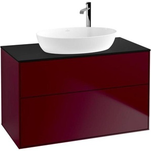 Villeroy & Boch V&B Waschtischunterschrank Wandbeleuchtung Finion 100x60,3cm, Abd.-Pl. bla m, Peony Matt G88200HB