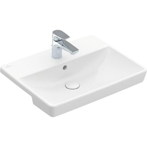 Villeroy & Boch Vorbauwaschtisch AVENTO 550 x 360 mm, mit Überlauf weiß 4A065501