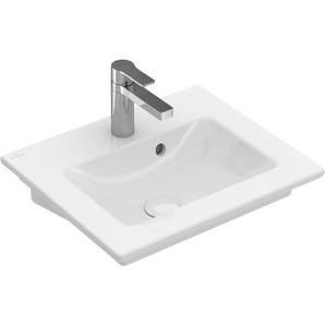 Villeroy & Boch Waschbecken Venticello, Handwaschbecken mit durchgestochenen Hahnloch und Überlauf