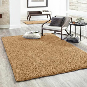 Vimoda - Hochflor Teppich Prime Shaggy Langflor Wohnzimmer Schlafzimmer Modern Farben,Beige, 230x320 cm