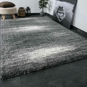 Vimoda - Nizza9074 Grau Shaggy Teppich Microfaser Extra Flauschig,80x150 cm