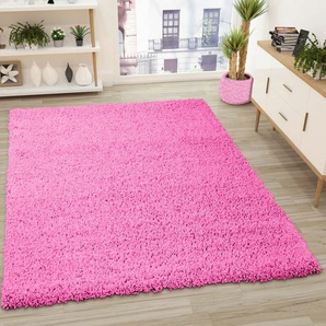 Vimoda - Prime Shaggy Hochflor Teppich Einfarbig Pink - PE1000