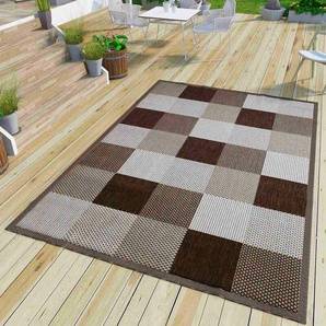 Vimoda - Robuster In- und Outdoor Flachgewebe Teppich,120x170 cm