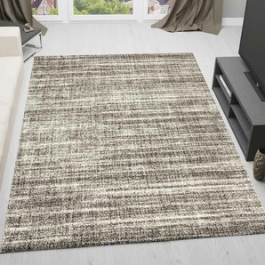 Vimoda - Teppich Wohnzimmer Sehr dicht qualitativ melierter Teppich Beige,200x290 cm