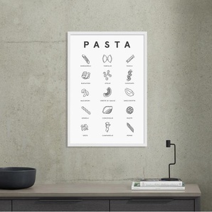 Violet Studio Pasta Guide gerahmter Kunstdruck (A2)