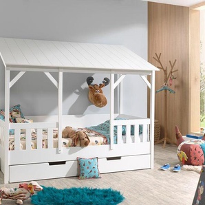 Vipack Kinderbett, Hausbett wahlweise mit Bettschublade