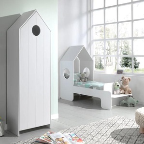 Jugendzimmer-Set VIPACK Casami Schlafzimmermöbel-Sets Gr. B/H: 70 cm x 140 cm, weiß Baby Komplett-Kinderzimmer Bett in 2 Breiten