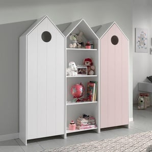 Jugendzimmer-Set VIPACK Casami Schlafzimmermöbel-Sets bunt (weiß, pink) Baby Komplett-Kinderzimmer