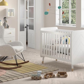 Vipack Kinderbett, (Made in Europe), m. LF 60x120cm, verst. Lattenboden, MDF lackiert, wahlweise 3 Farben