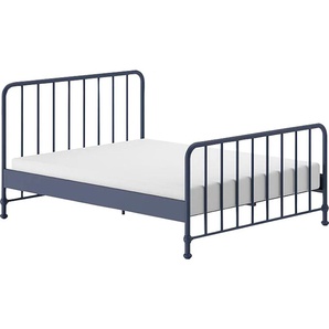 Vipack Metallbett »Bronxx, standfest gebaut, gradlinige Optik in zeitlosem Design«, (in 2 Größen und verschiedenen Farben erhältlich), inkl. Lattenrost, Mittelsteg und Fußstütze unter der Liegefläche