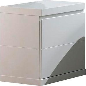 Nachtschrank VIPACK Schränke Gr. B/H/T: 44 cm x 48 cm x 40 cm, 1 St., Basisausführung, weiß Nachtschränke Nachtkonsole in gradlinigem Design, mit 1 Tür, Ausf. Weiß lackiert