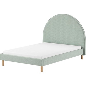 Vipack Polsterbett »MOON«, (Made in Europe), 2 Breiten (90 o. 140 cm), Lattenrost, Bouclé Stoff, wahlw. 4 Farben