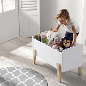 Spielzeugtruhe VIPACK Kiddy Aufbewahrungsboxen Gr. B/H/T: 80 cm x 48 cm x 39 cm, weiß Baby Kinderzimmerdekoration Aufbewahrungsboxen MDF-Oberfläche