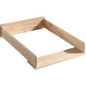 Vipack Wickelaufsatz, (Made in Europe), Wickelaufsatz für Kommode Kiddy, Ausf. Kiefer massiv natur lackiert