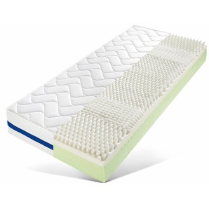 Visco-Matratze BRECKLE NORTHEIM Memory Pur Matratzen Gr. 4 (101 kg - 120 kg), B/H/L: 80 cm x 24 cm x 200 cm, Polyester Bezug, Material oben: Polyester, Material unten: Polyester, 1 St., weiß Visco Matratzen Matratze Optimale Körperanpassung, in diversen