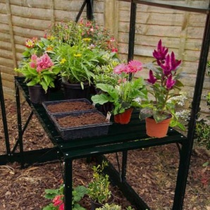 Vitavia Alutisch, 1 Ablage, 121x54x76cm, schwarz 2601219