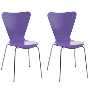 Vithall Dining Chair - Modern - Purple - Metal - 46 cm x 47 cm x 81 cm