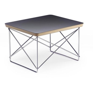 Vitra Beistelltisch Occasional Table LTR Platte HPL schwarz, Designer Charles & Ray Eames, 25x39.2x33.5 cm