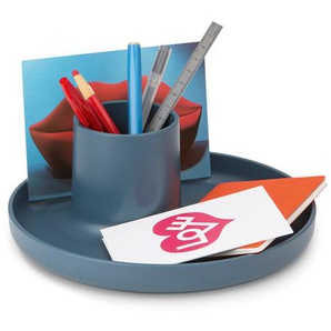 Vitra Schreibtisch Organizer O-Tidy meerblau, Designer Michel Charlot, 8. Rand 2.5 cm