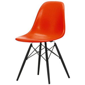 Vitra Stuhl Eames Fiberglass Side Chair DSW rot, Designer Charles & Ray Eames, 83x46.5x55 cm